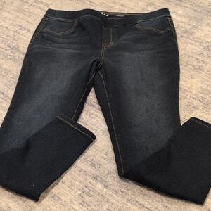 Style & Co. Women's Dark Blue Skinny Jeggings Jeans Size Large